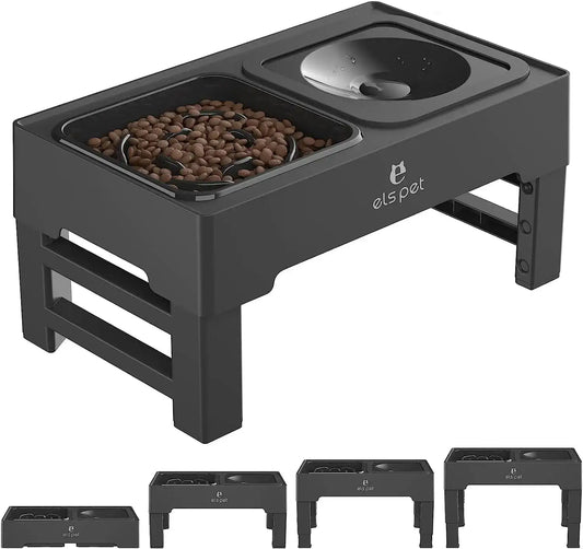 Adjustable Food and Water Bowl for dog and cat