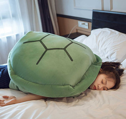 Almohadas de caparazón de tortuga usables - Verde