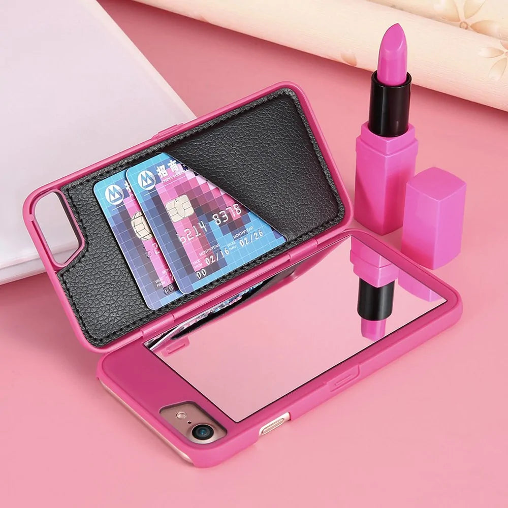 Phone Style Mirror & Card Case