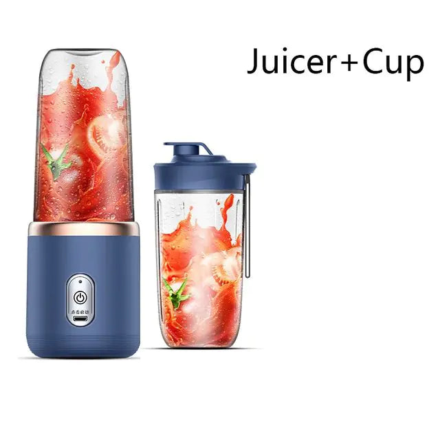 Extractor de jugo pequeño eléctrico portátil, taza de jugo multifunción para el hogar, mezcla y comida auxiliar