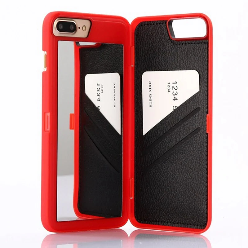 Phone Style Mirror & Card Case