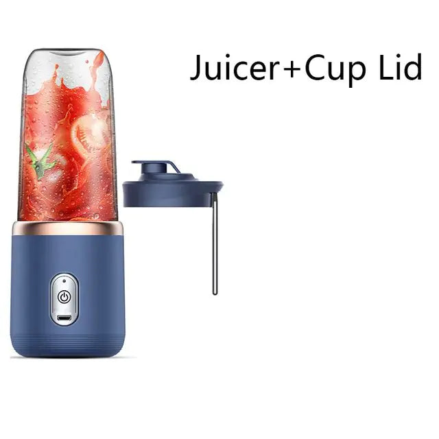 Extractor de jugo pequeño eléctrico portátil, taza de jugo multifunción para el hogar, mezcla y comida auxiliar