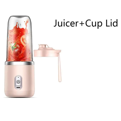 Extractor de jugo pequeño eléctrico portátil, taza de jugo multifunción para el hogar, mezcla y comida auxiliar