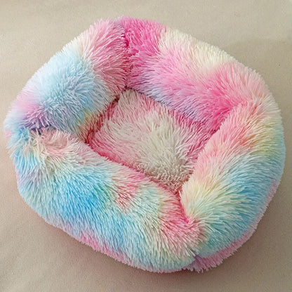 Plush Square Cat Bed: Warm Winter Pet Nest for Small Dogs and Cats