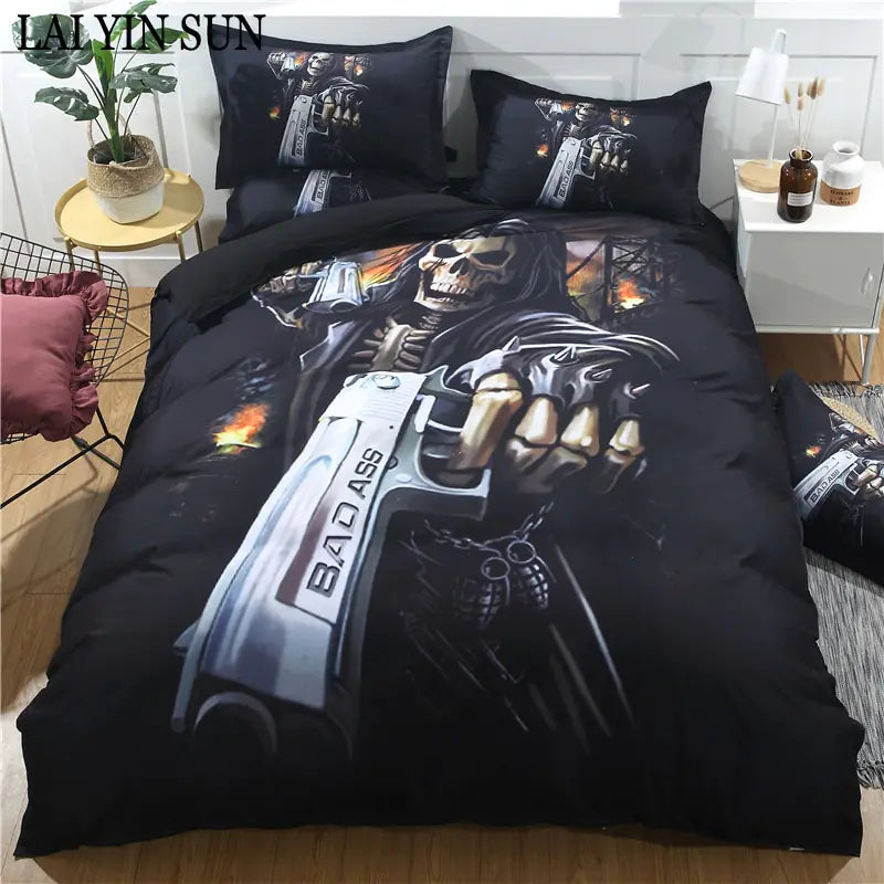 Skull Face Bedding Set