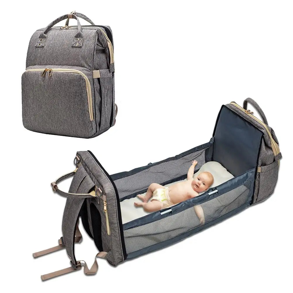 Convertible Lightweight Diaper Baby Bed Bag