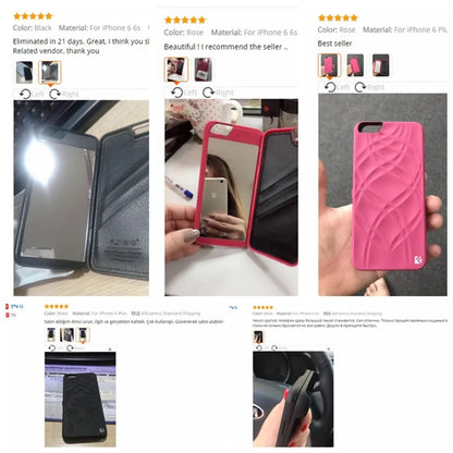 Phone Style Mirror & Card Case