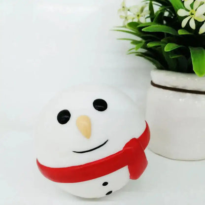 Dog Chew Food Leak Ball Toy Santa / Snow Man