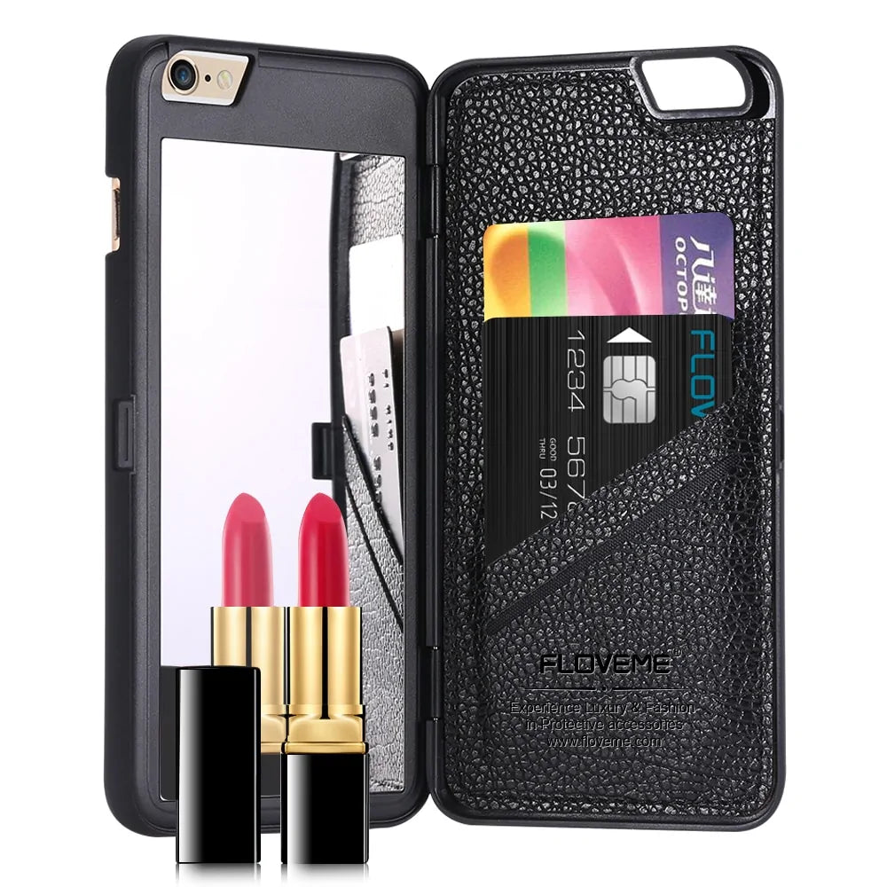 Phone Style Mirror & Card Case