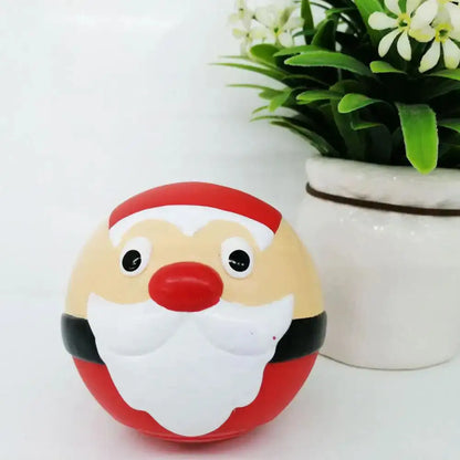 Dog Chew Food Leak Ball Toy Santa / Snow Man