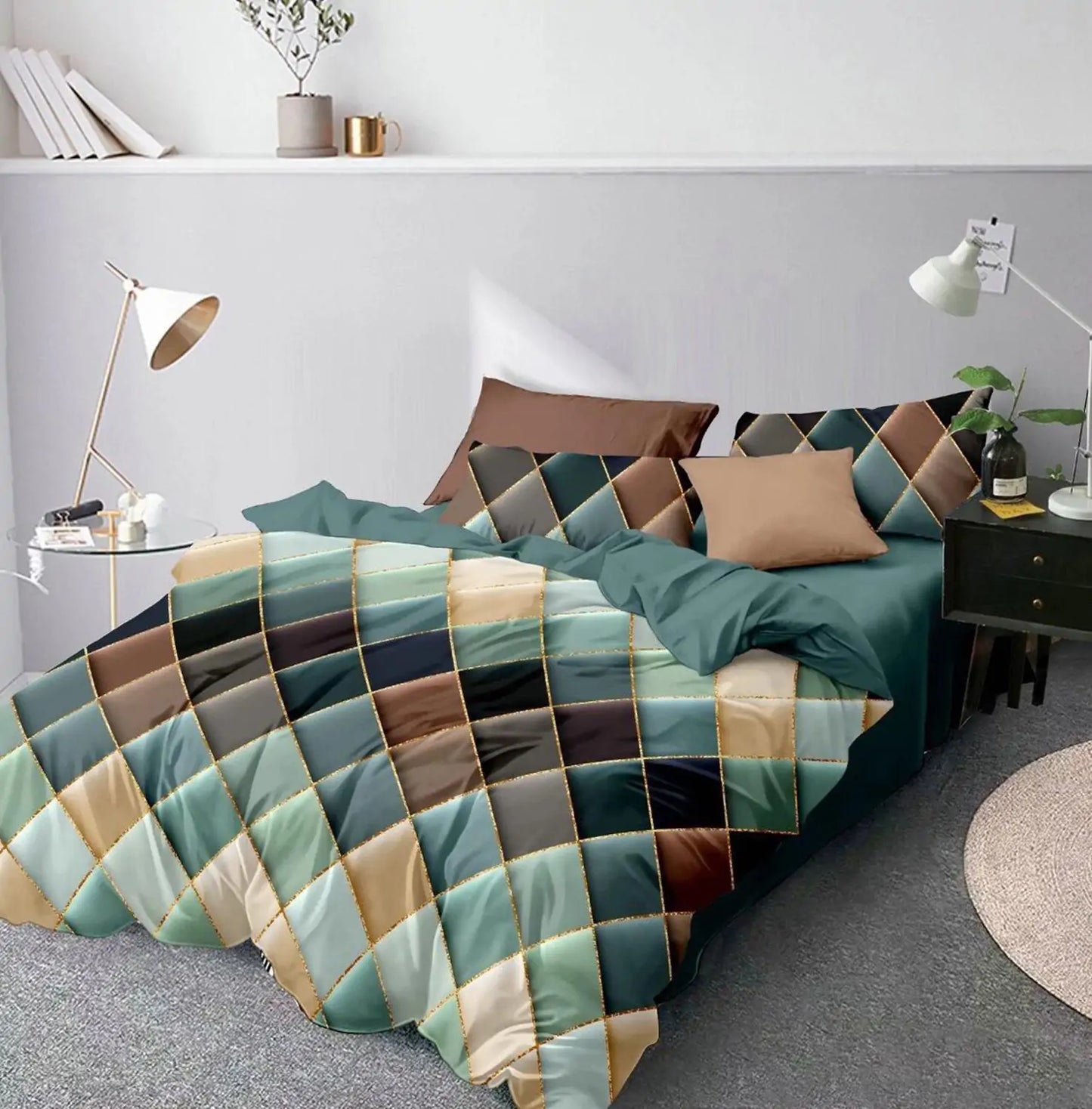 Geometry Comforter Bedding Set