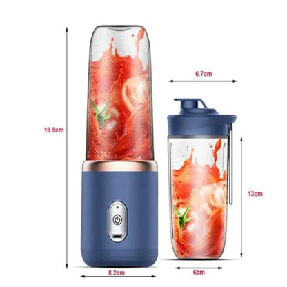 Extractor de jugo pequeño eléctrico portátil, taza de jugo multifunción para el hogar, mezcla y comida auxiliar