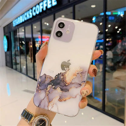 iPhone Clear Watercolor Case