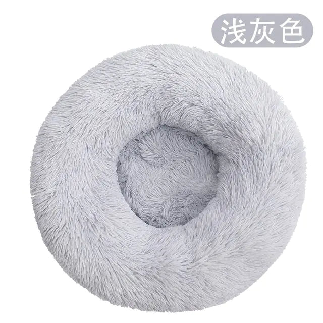 Calming Anti-Anxiety Donut Bed for Dogs and Cats